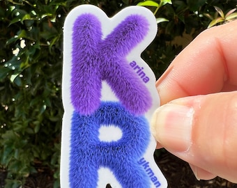 Karina Rykman - KR Fuzz sticker