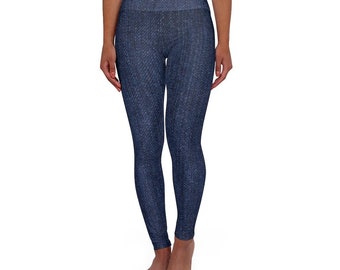 Fake Jeans Leggings | Etsy