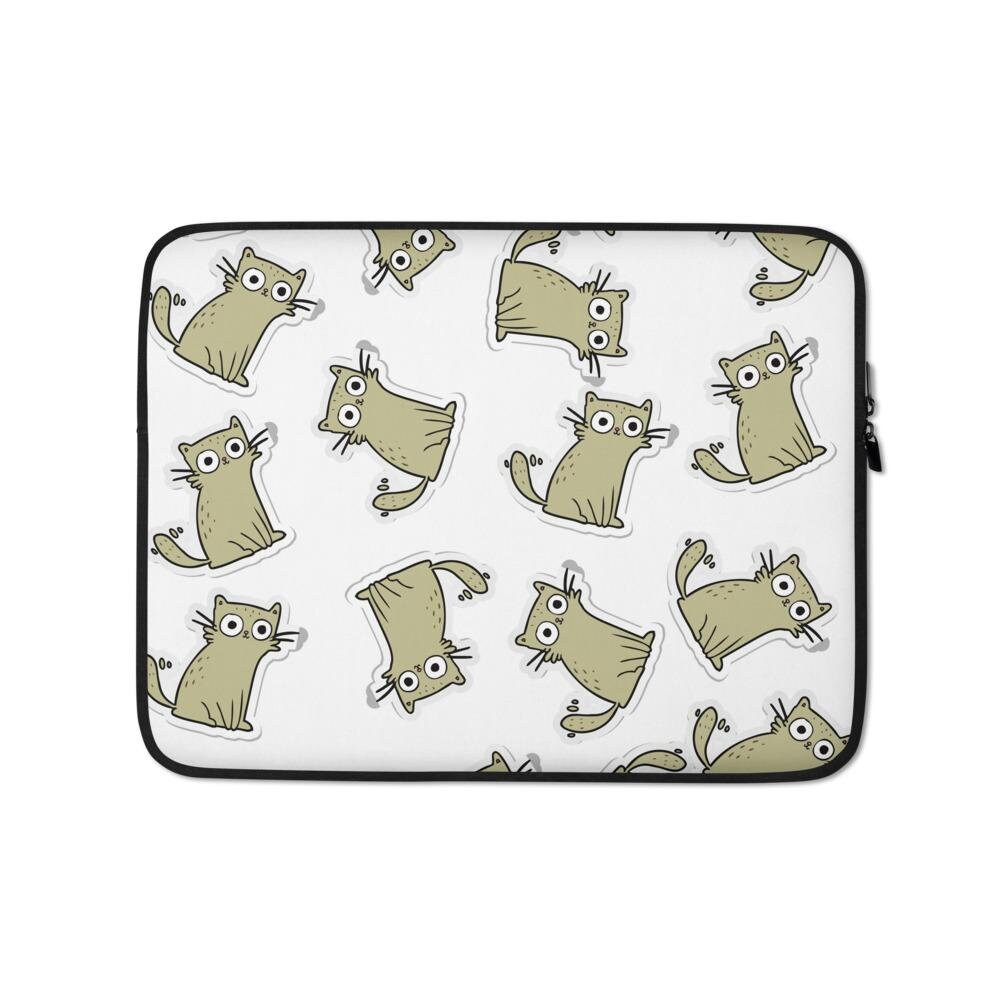 Cat Laptop Sleeve Laptop Case Cats Kittens Back to Etsy