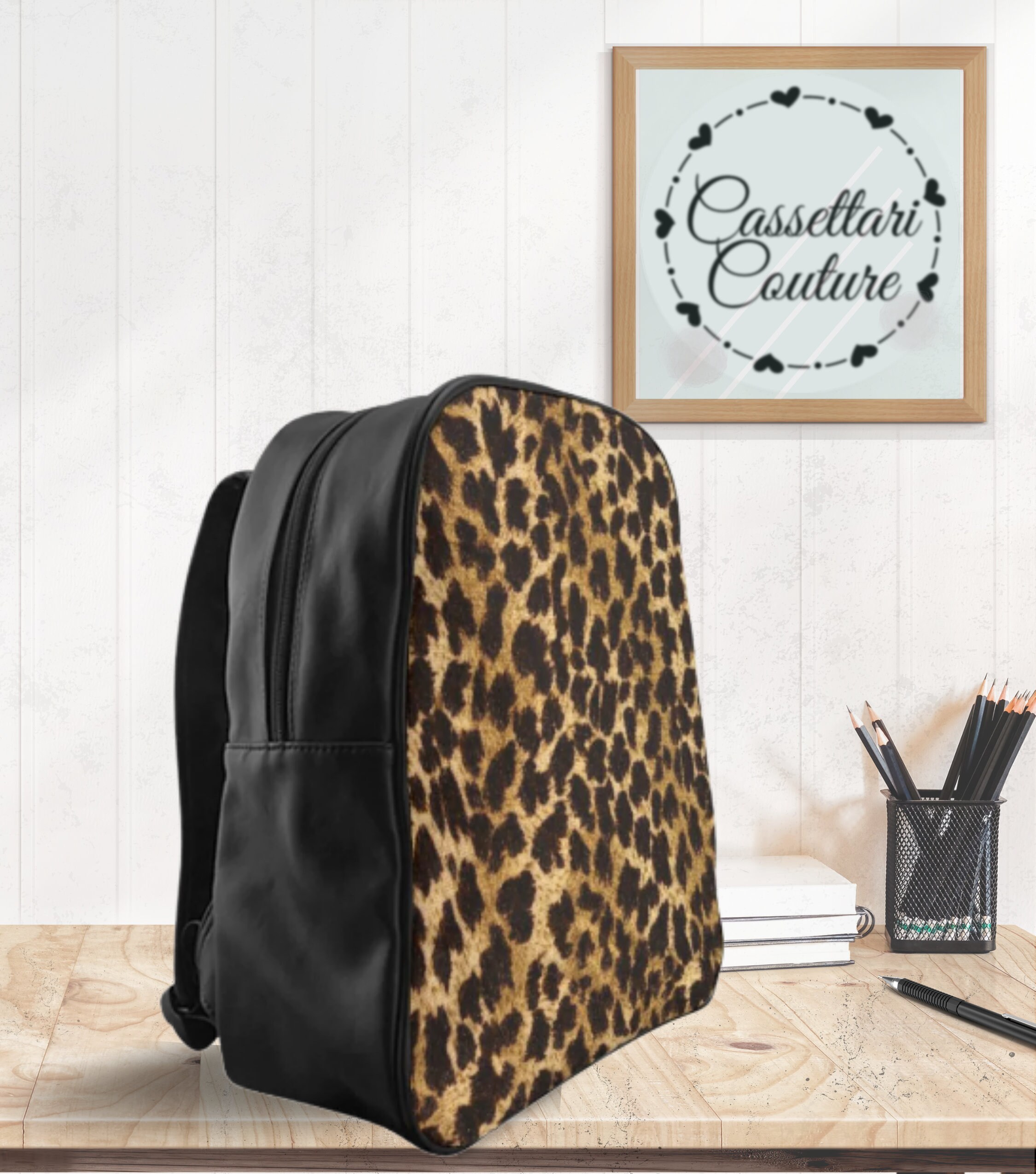 cheetah print nfinity backpack