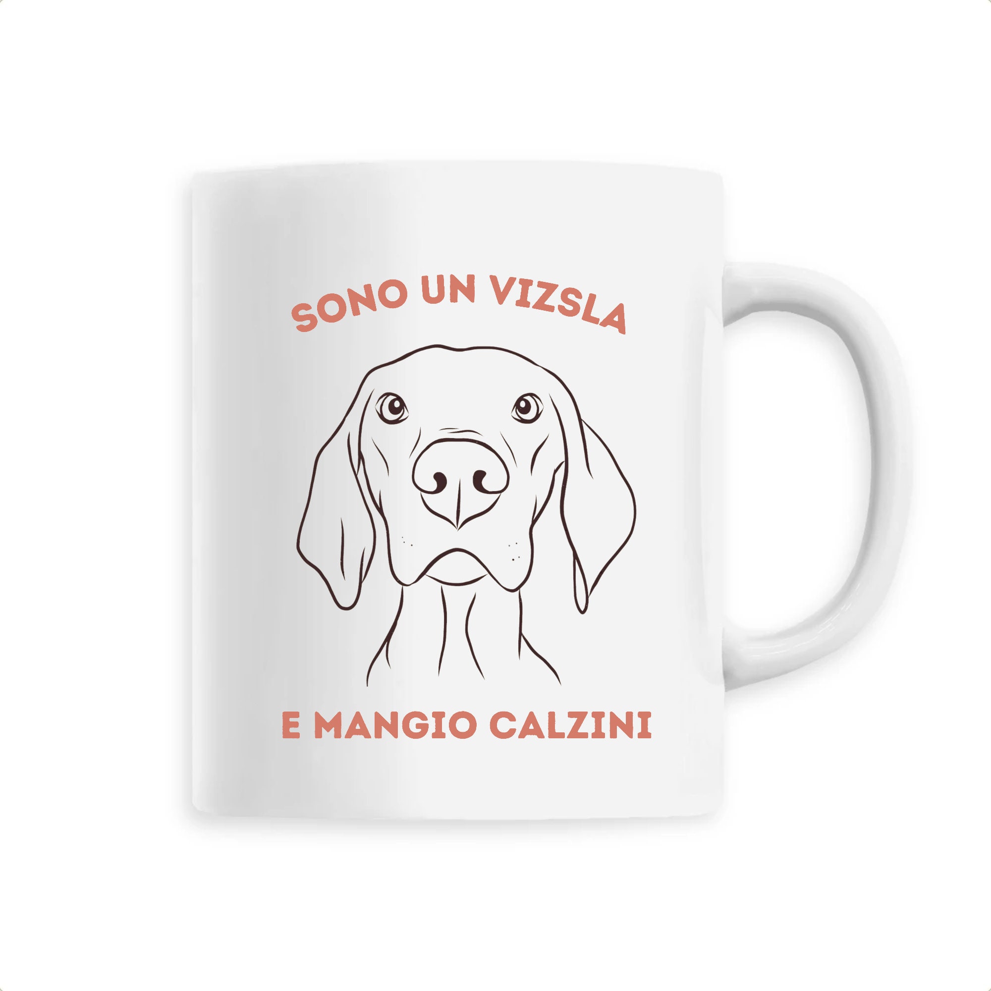 Mug Vizsla Mangio I Calzini, Tazza Vizsla, Tazza Cane, Mug Vizsla