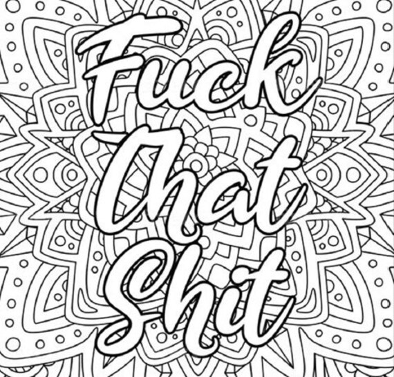 50 x adult colouring pages explicit language but | Etsy