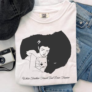 Vit fjäderhökstjärtsjägareskjorta, komfortfärger i premiumbomull