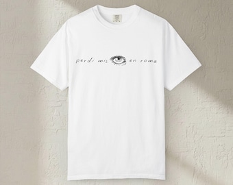 Camiseta Perdí Mis Ojos En Roma Dibujada A Mano