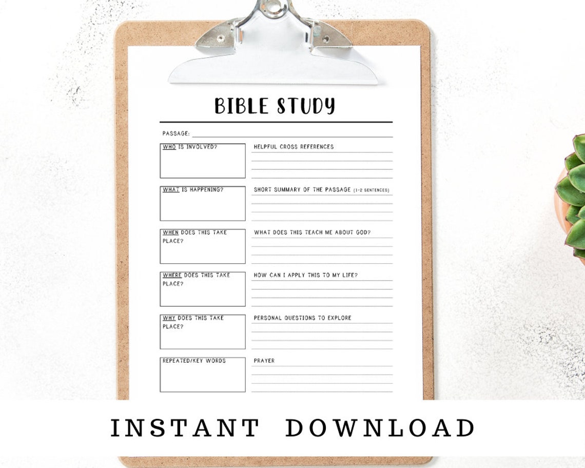 Quiet Time Faith Bundle Printable and Fillable Pdfs Bible Etsy