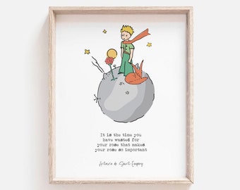 The Little Prince Nursery Print: Inspirational Quote (Digital Printable File)