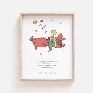 The Little Prince Print, Motivational Print, Le Petit Prince, Inspirational Poster, Wall Art Home, Nursery Decor Print, PRINTABLE download