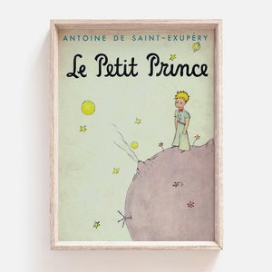 The Little Prince French Edition Book Cover Print / Le Petit Prince Book Cover Print / Nursery Wall Print / PRINTABLE Digital File