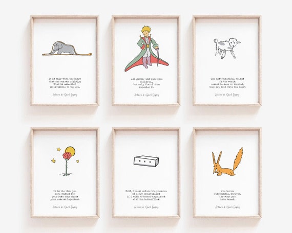 The Little Prince, Le Petit Prince, Little Prince Poster, Little Prince  Art, Saint Exupéry, Prince and Fox, El Principito, Prince Nursery 