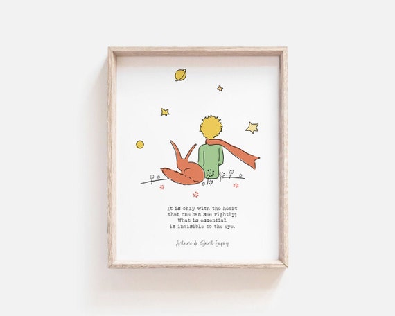 The Little Prince Print Motivational Print Le Petit Prince - Etsy