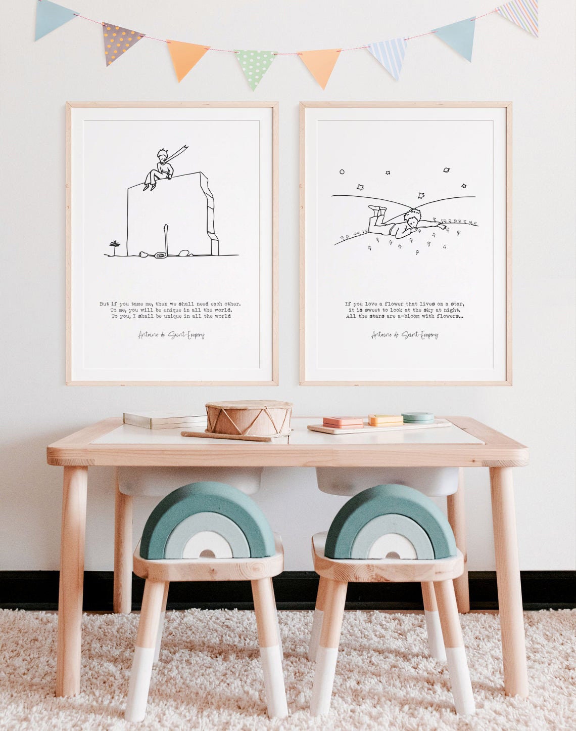 The Little Prince Prints: Nursery Wall Art Decor (digital File) - Etsy