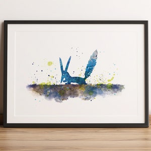 The Little Prince Fox Watercolor Print / The Little Prince Wall Art Set / Le Petit Prince Nursery Wall Art / Printable DIGITAL File