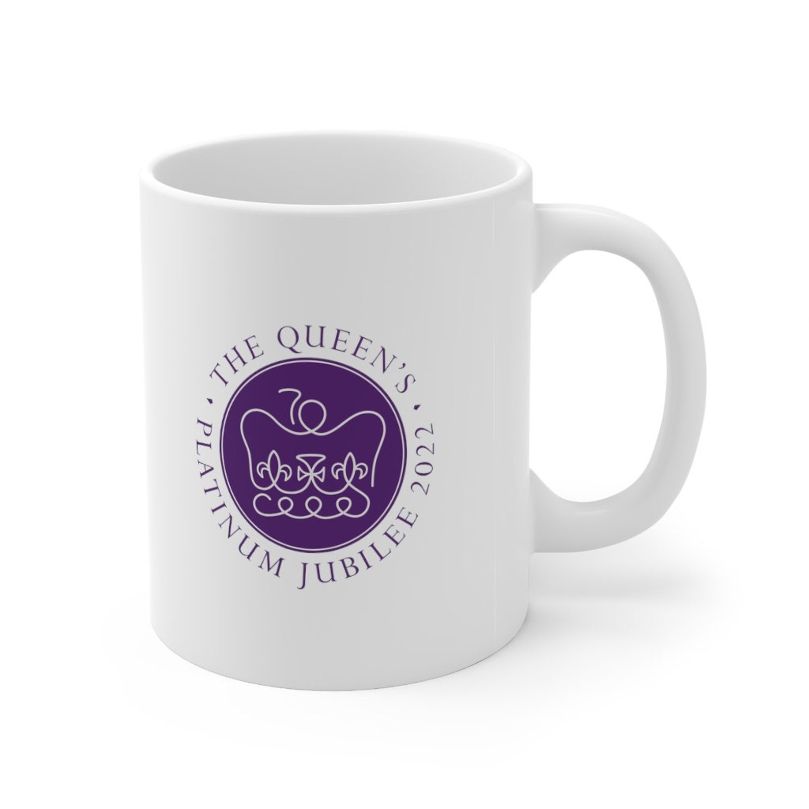 Queens Platinum Jubilee 2022 Mug Ceramic Mug 11oz UK Etsy UK