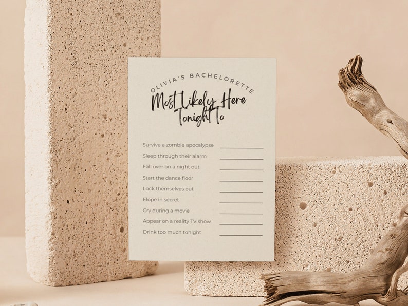Bachelorette Party Games Cards Printable Wedding Bridal - Etsy Australia