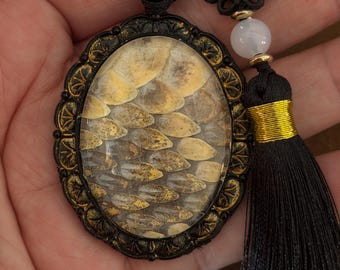 Sunscale Keeper, One of a Kind Personal Relic. Real Rattlesnake Skin, Guardian Object