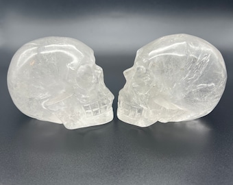 Clear Quartz Crystal Skull on Gift Box