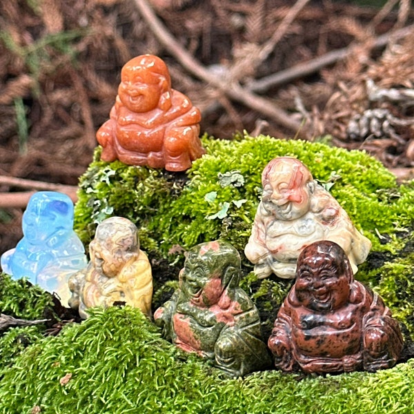 Happy Buddha Different Crystals