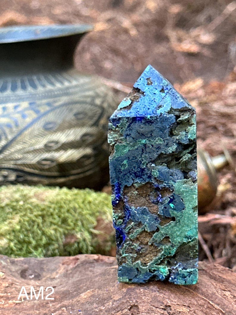 Azurite/malachite Tower - Etsy