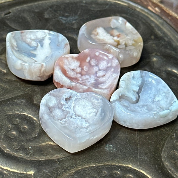 Tiny Flower Agate Bowls