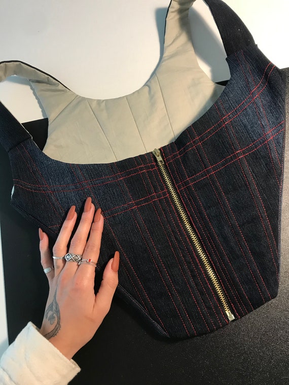 Selling Sunset Recreated Denim Corset 