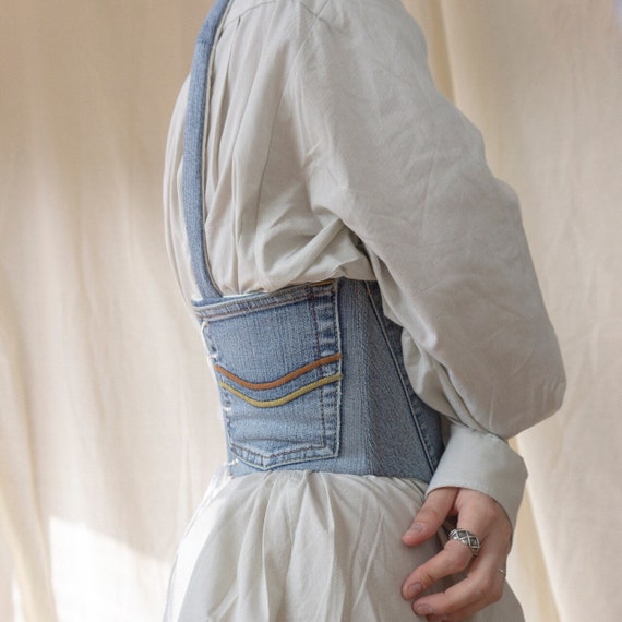 Levis Denim Corset Made Out of Old Levis Jeans. Request in - Etsy UK
