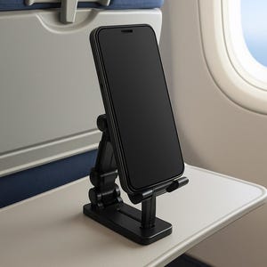 Travel Phone Holder – Hands-Free Comfort on Flights & Trips | Secure, Durable and Portable Stand