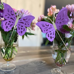 Vlinder middelpunt Accent | Glitteraccent | Verjaardag | Communie | Babyshower | 3d | Taarttopper