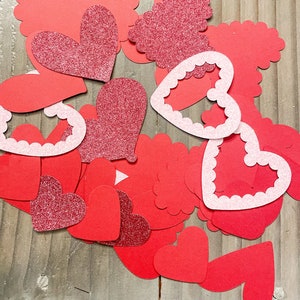 20 Herz Papier Stanzen für Kartenherstellung Verzierungen Vielzahl von Herzen Papier Stanzer Scrapbook