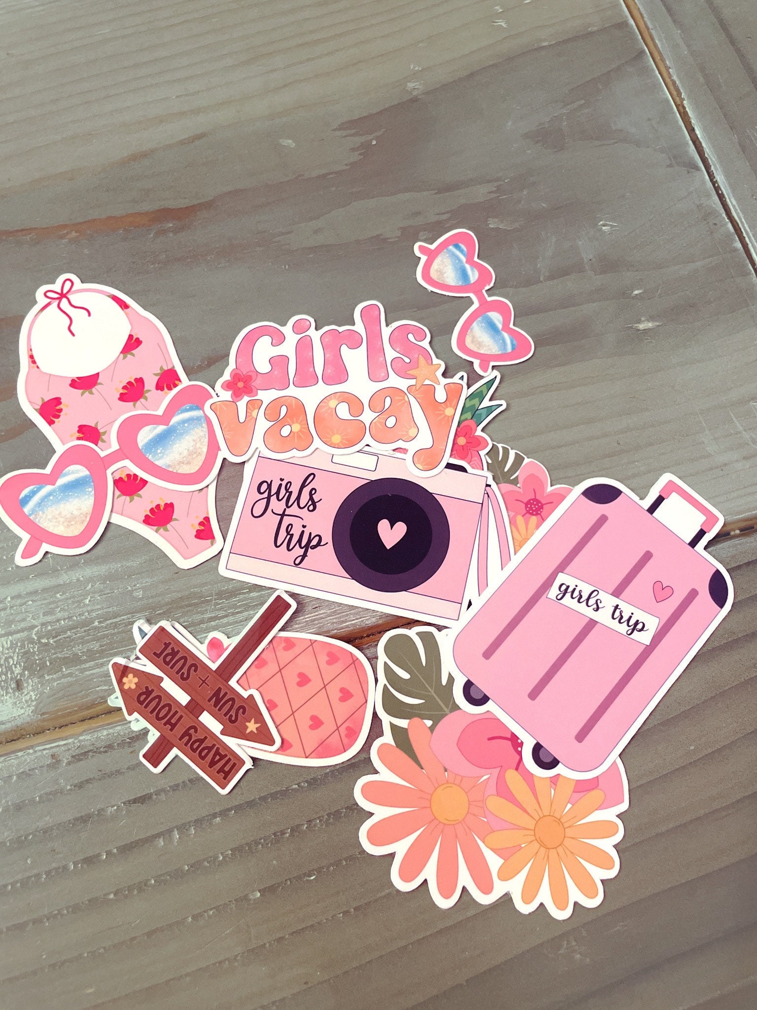 Gril Strand Sticker Girls Trip Sticker Pack | Sticker Set | Vacation Stickers - Etsy