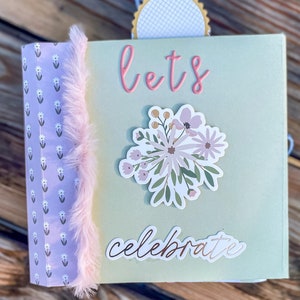 Felicity Jane Inspired Mini Album, Junk Journal, Scrapbooking, Photo Album, Embellished Floral Mini Album, PaperCraft