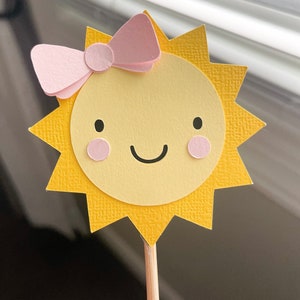 Sunshine Sun Cupcake Toppers