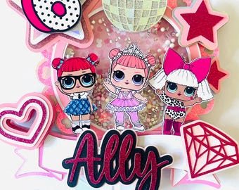 Dolls Birthday Cake Topper | Cupcake Toppers |  Birthday | Personalized