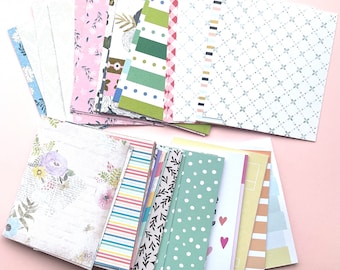 Pocket Cards for Junk Journaling, Scrapbooking, Notes , & Mini Journals | Bulk Planner Cards