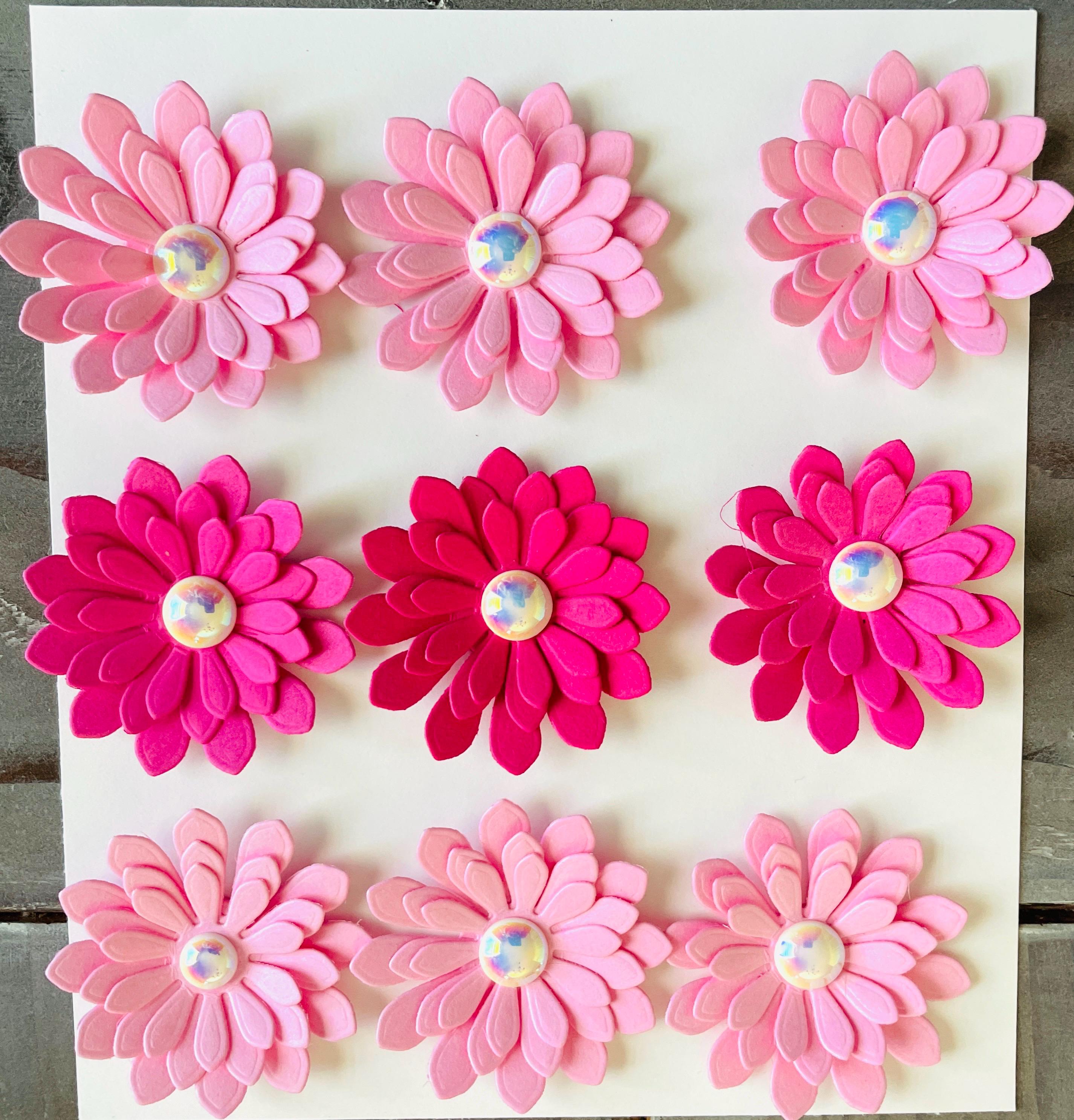 Assorted Paper Flower Embellishments for Scrapbooking and Cardmaking - Etsy