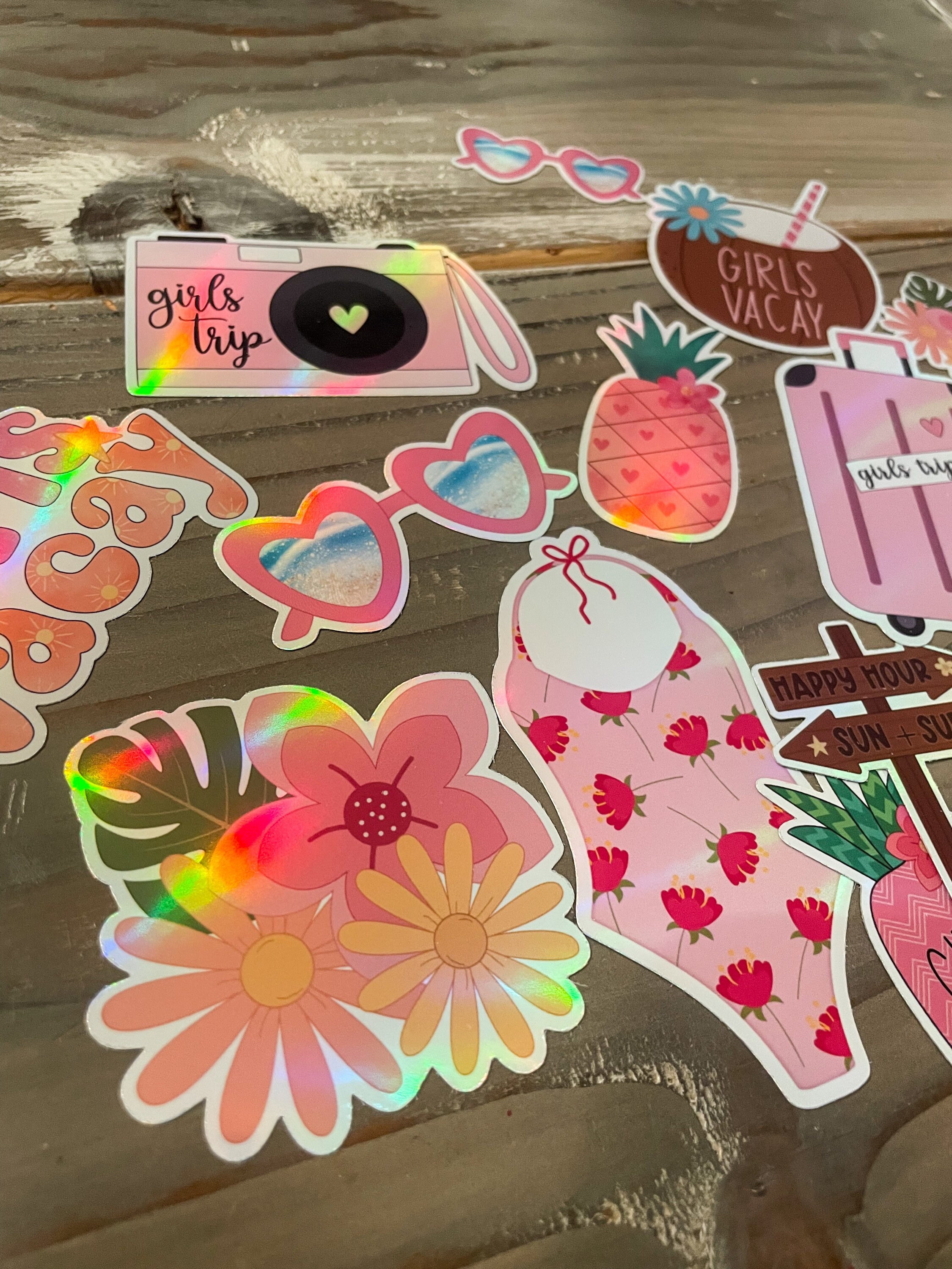 Gril Strand Sticker Girls Trip Sticker Pack | Sticker Set | Vacation Stickers - Etsy