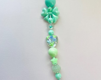 Handgemaakte portemonnee bedel met kralen | Tasbedel | Sleutelhangeraccessoire | Cadeau voor haar | Leuke tashanger | Aangepaste bedel voor tas of rugzak