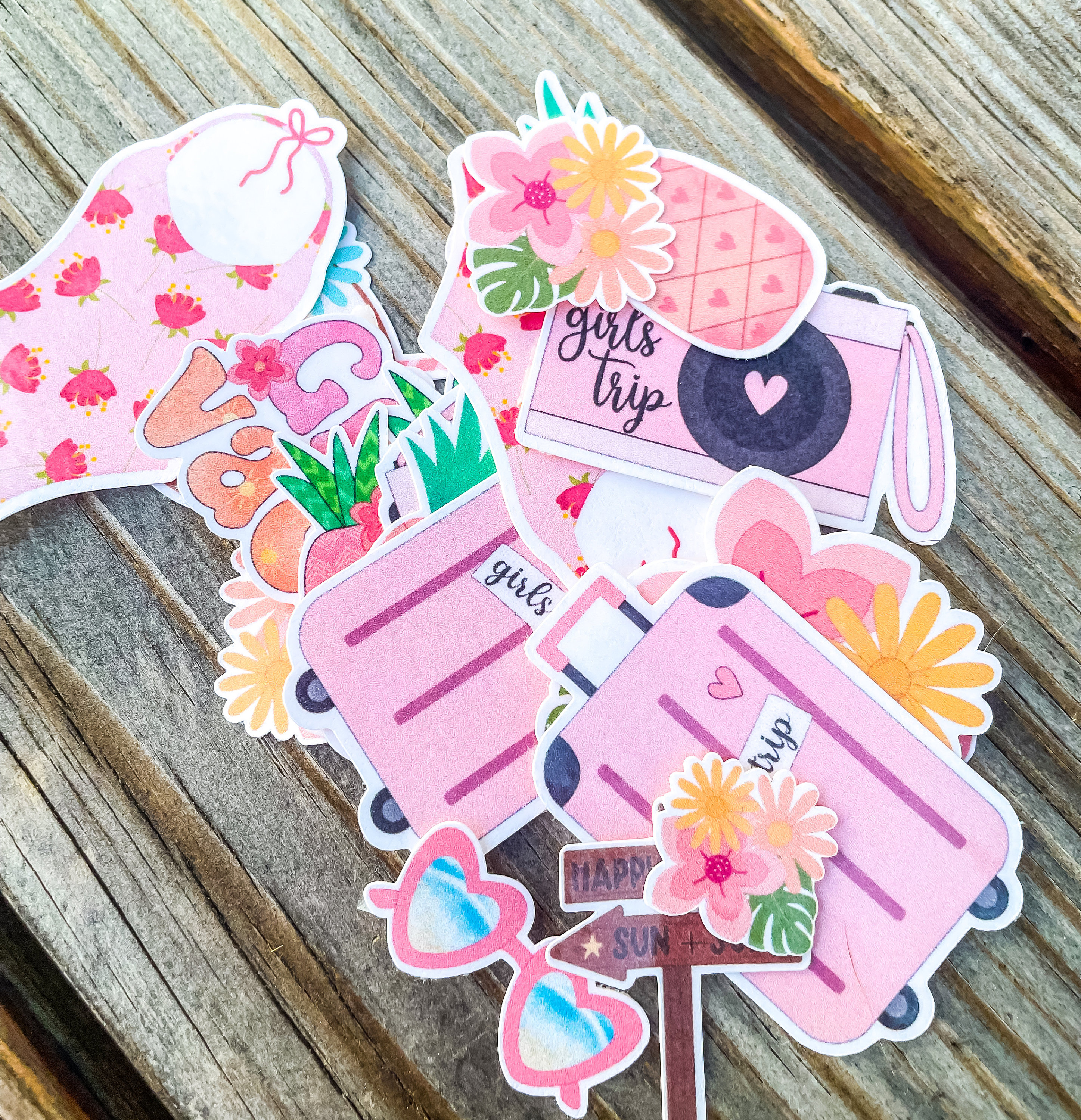 Gril Strand Sticker Girls Trip Sticker Pack | Sticker Set | Vacation Stickers - Etsy