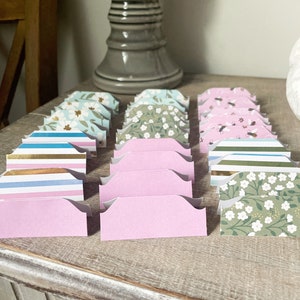 Junk Journal Tabs | Planer-Tabs | Scrapbooking Tabs | Journal Tabs | Trennblätter | Kein Klebstoff | Aktenordner-Tabs 25er Set