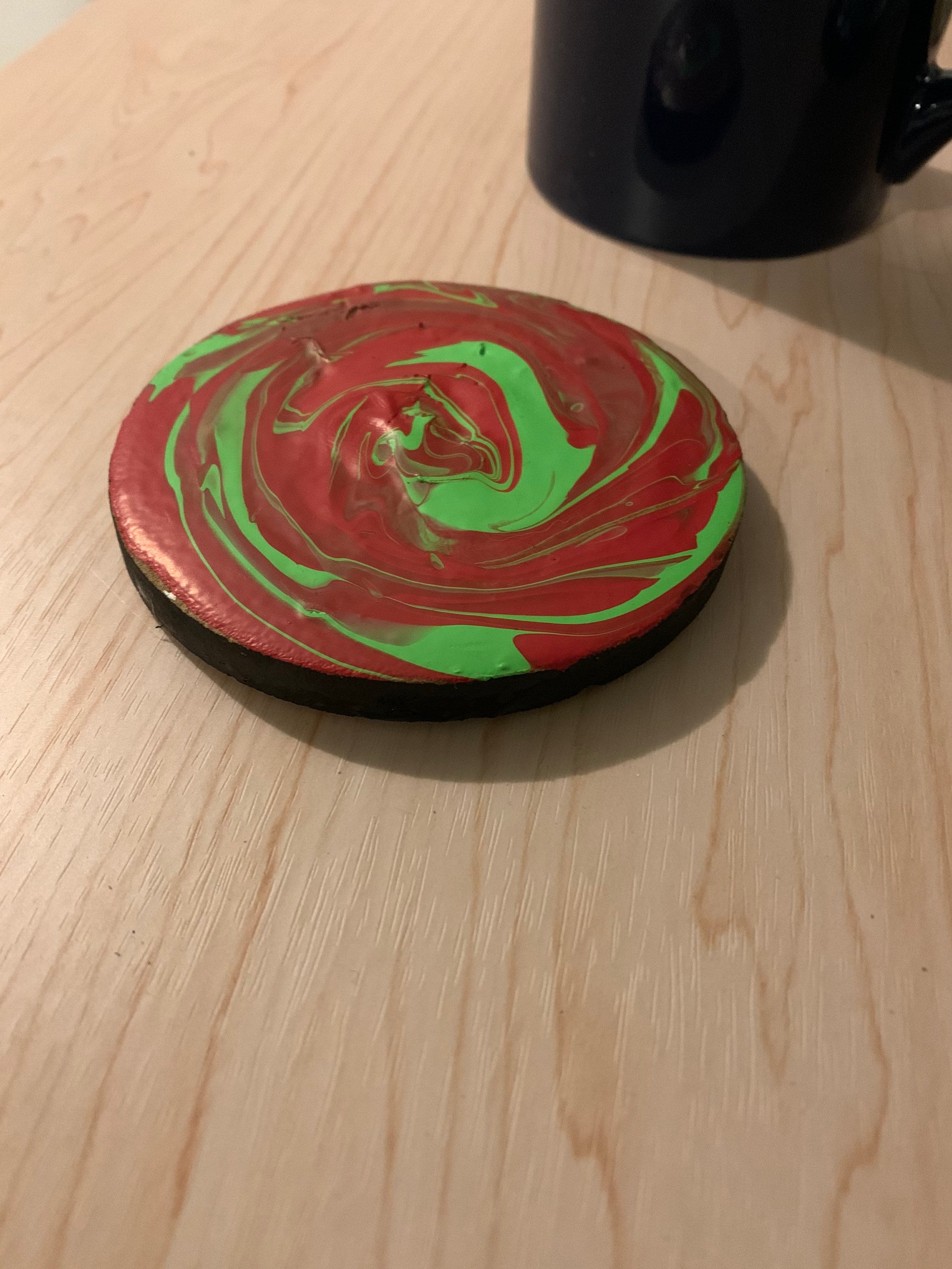 Custom Painted Thirstystone Stone Coaster Etsy