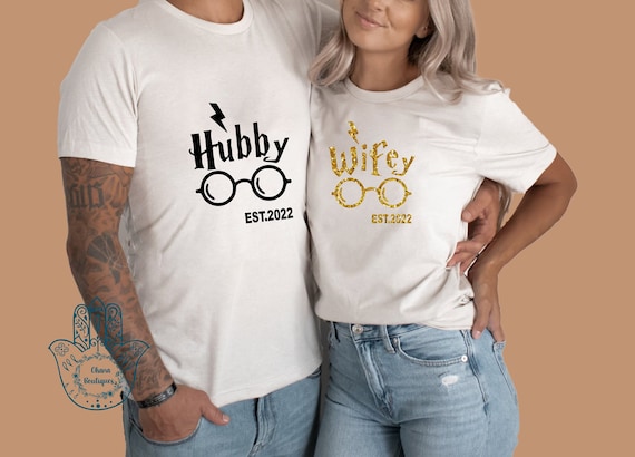 Couple Matching Shirts Just Married 