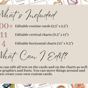 Editable Kids Daily Routine Cards | Daily Visual Schedule | Chore Chart ...