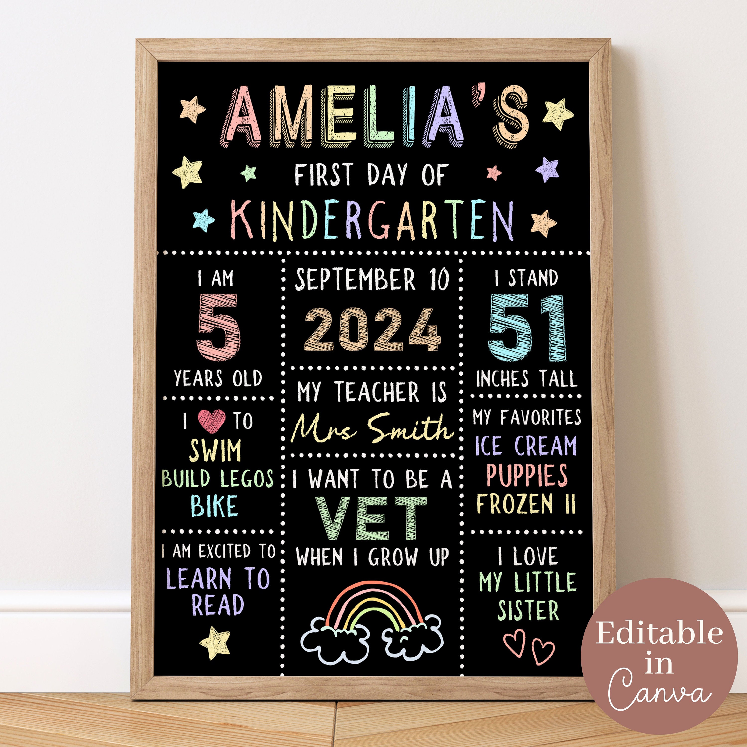 AAROENLYS Last Day Of School Chalkboard Sign - 10x15 Inch Wood Board Photo Prop For Kids