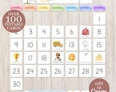 Editable Classroom Calendar, Homeschool Calendar Printable US Canadian holidays, weather, Pocket Chart Calendar, Elementary Teacher School
