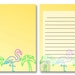 Retro Pastel, Neon, Printable Writing Paper digital Paperprintable ...