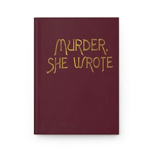 Murder She Wrote TV Show Journal Hardcover Journal | Jessica Fletcher Notebook Replica