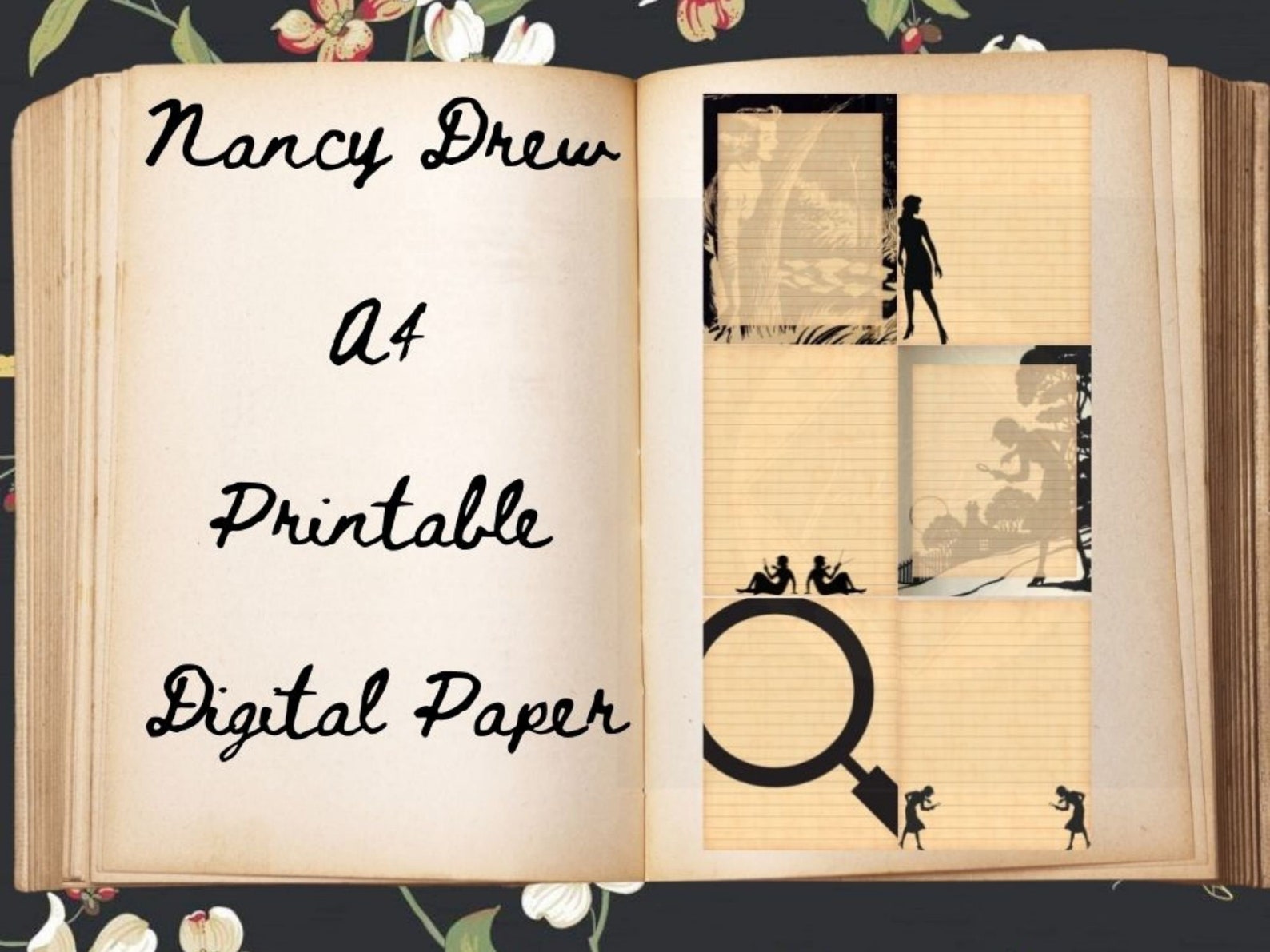 Nancy Drew, Printable Stationery | Digital Paper | Writing Paper ...