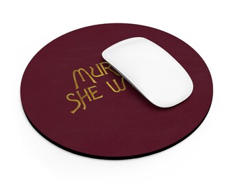 Murder, She Wrote Mouse Pad - Non-Slip - Detective Gift - Mystery Lover Gift