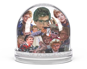 Murder She Wrote Snow Globe | Jessica Fletcher Collage Theme
