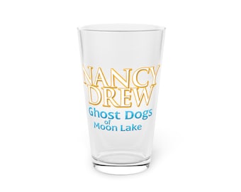 Nancy Drew Ghost Dogs of Moon Lake Lake Pint Glass - 16oz Classic Game Cover Design Replica