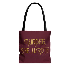 Murder, She Wrote Tote Bag | Jessica Fletcer Tote Bag | Aesthetic Bag | Market Bag | Tote Bag | Mystery Tote | crime show Tote Bag